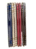 Wooden Dandiya Sticks For Navratri Garba (14 Pairs In Assorted Colors)